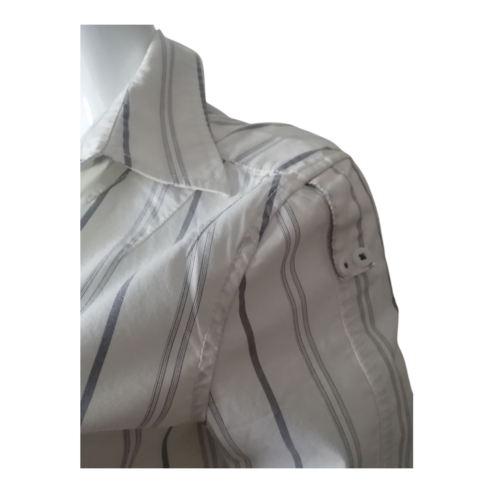 Tommy Hilfiger White Shirt with Black Stripes - Picture 3 of 6